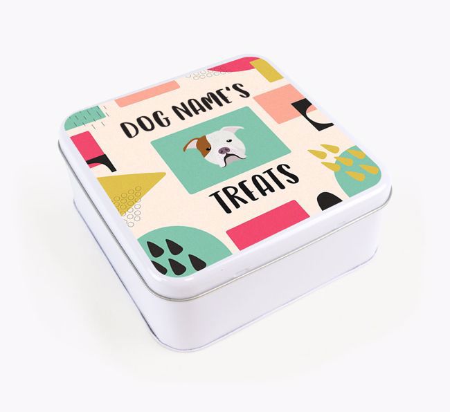 Personalised 'Abstract Design' Square Tin for your {breedFullName}